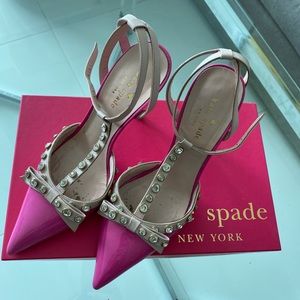 Kate Spade pink rhinestone shoe size 7
